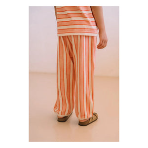 Studio Bohème - Porgy Striped Organic Cotton Pants | Pink