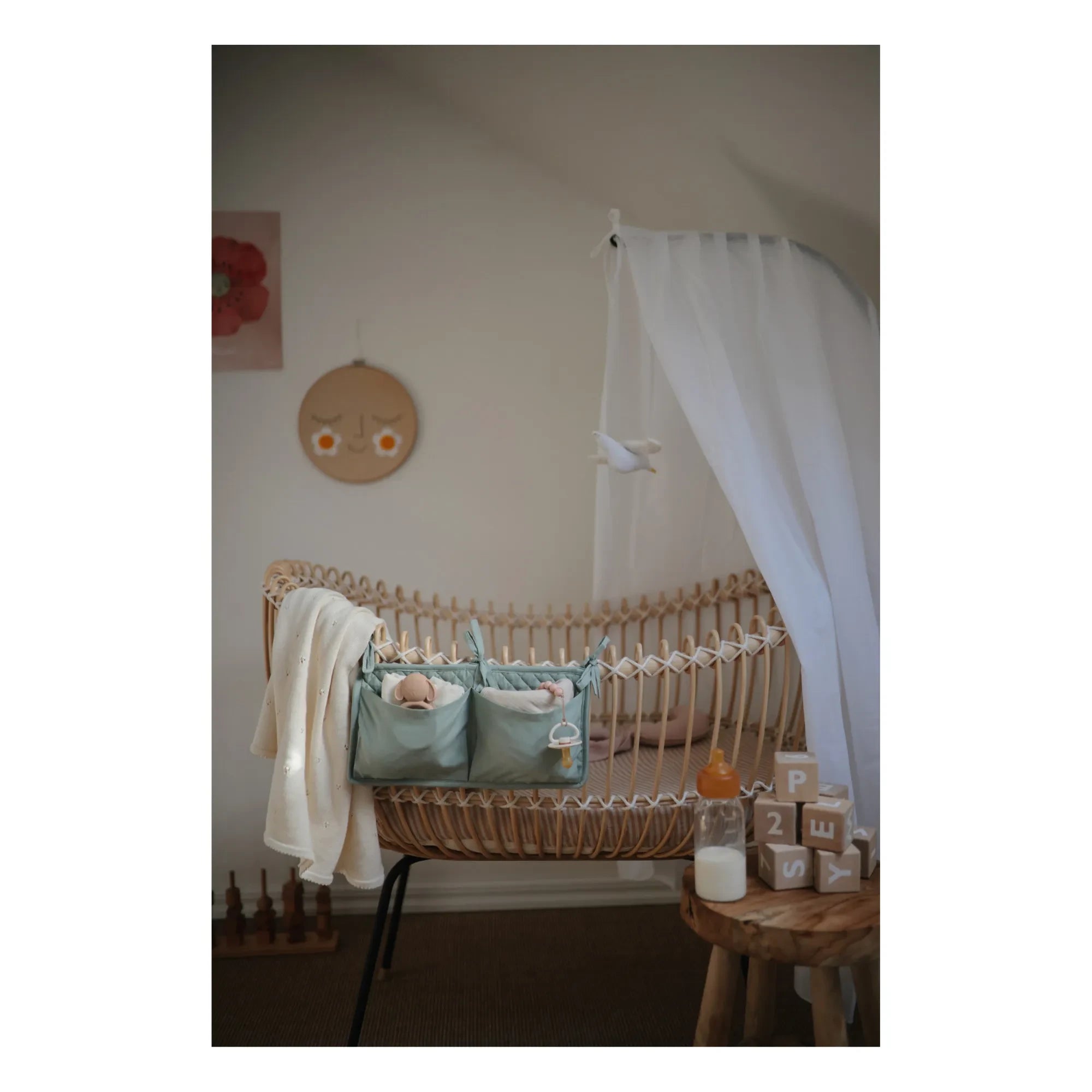 Bermbach Handcrafted - Lola Wicker Crib - Cotton Rope