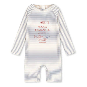 Konges Sløjd - Aster Striped UV Protection Swimwear Recycled Fibres | Beige