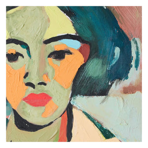 HKliving - Handmade painting with frame
