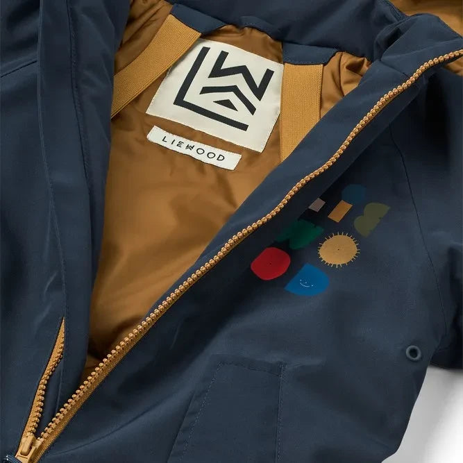 Liewood - Maddy Color-Blocked Ski Suit Made from Recycled Fibers | Night Blue