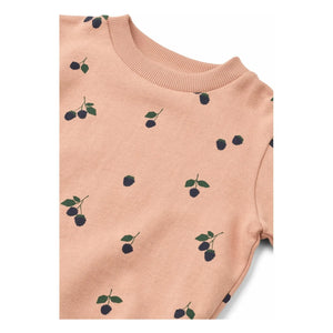 Liewood - Thora Berries Organik Pamuk Sweatshirt | Pembe