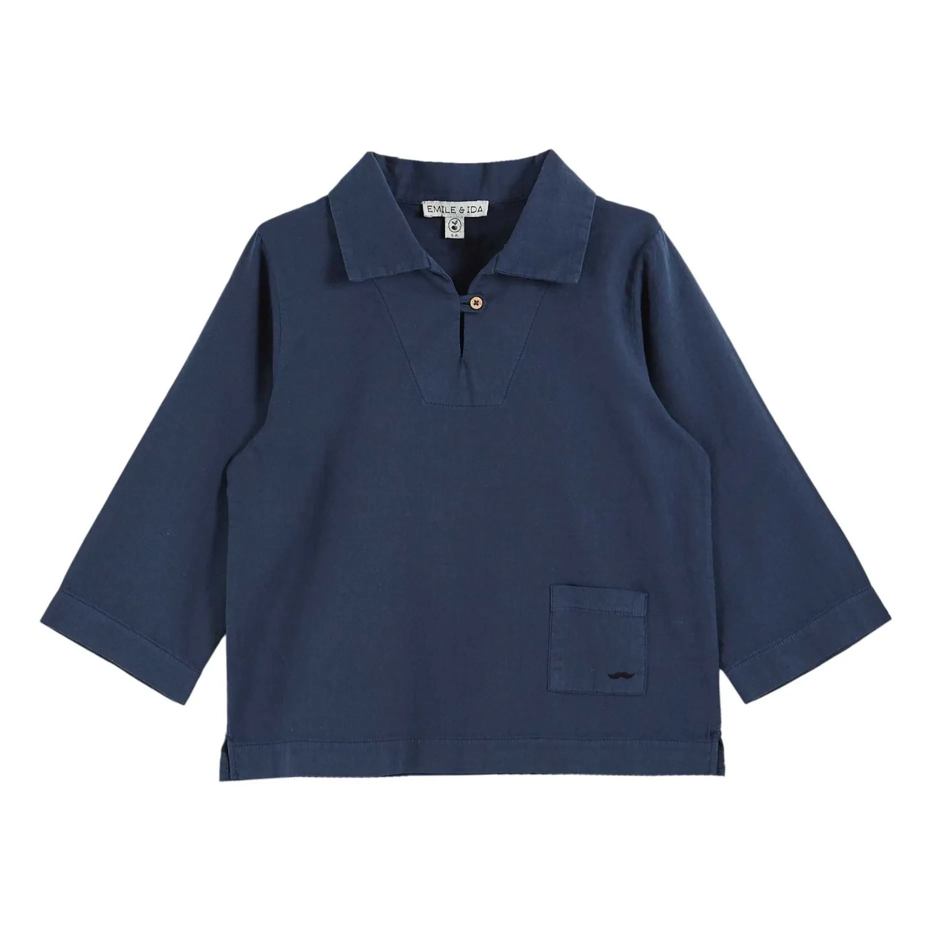 Emile et Ida - Linen Shirt | Navy Blue