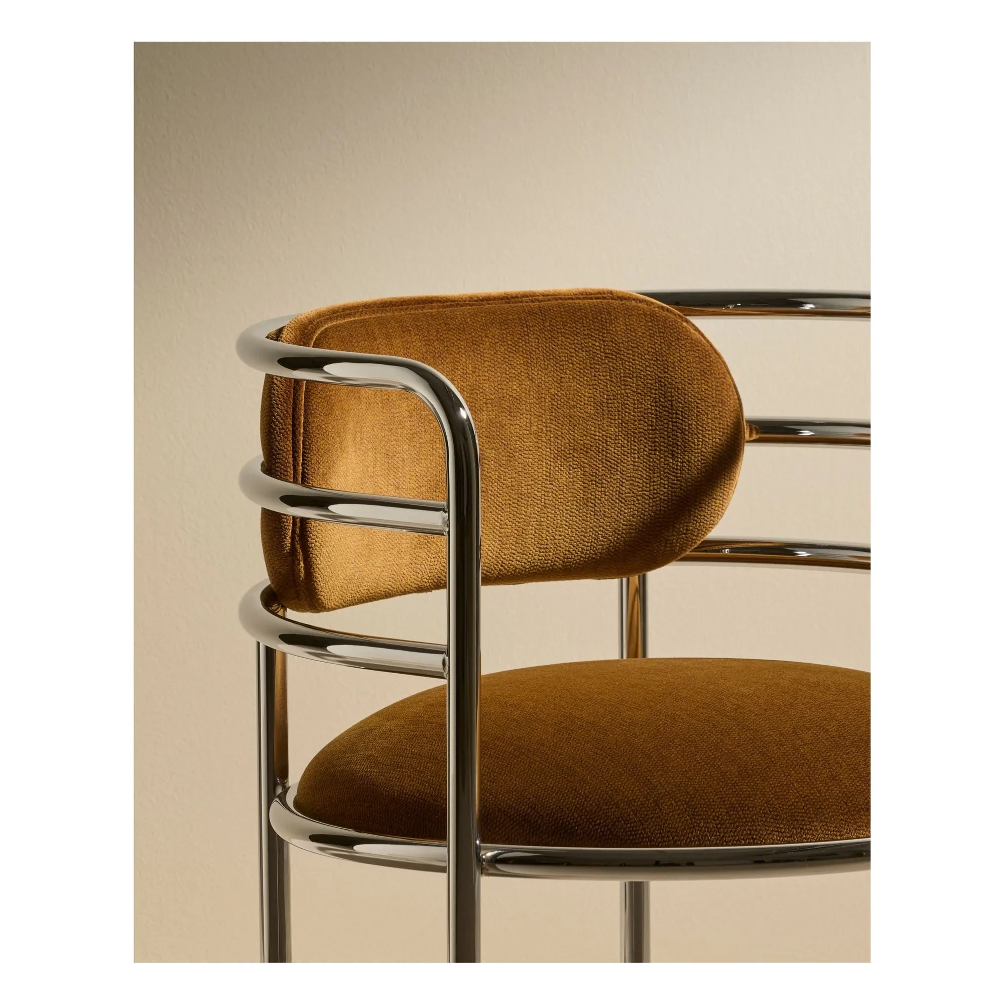Maison Sarah Lavoine - Moon Velvet Chrome Chair | Havana