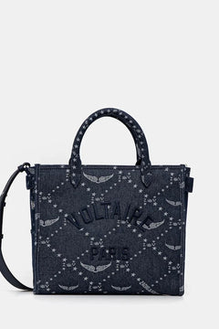 ZADIG&VOLTAIRE ANGEL TOTE DENIM MONOGRAM Çanta