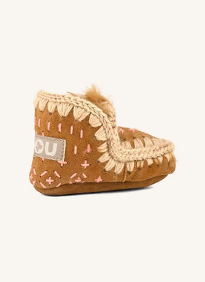 Mou - Eskimo Sashiko Boots | Cognac