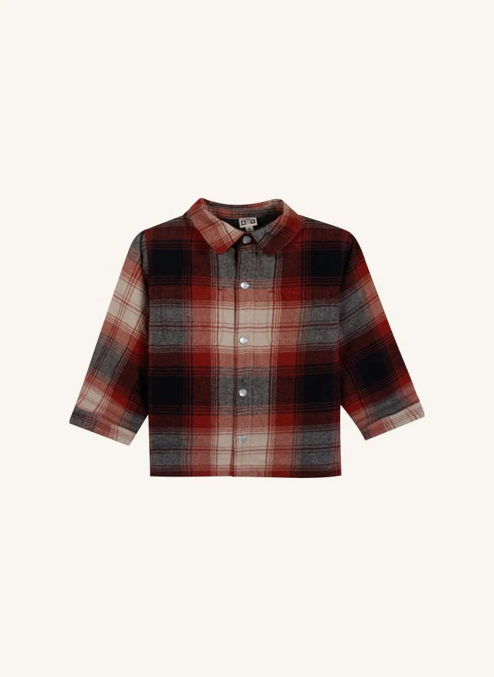 Bonton - Peace Carreaux overshirt | Kırmızı