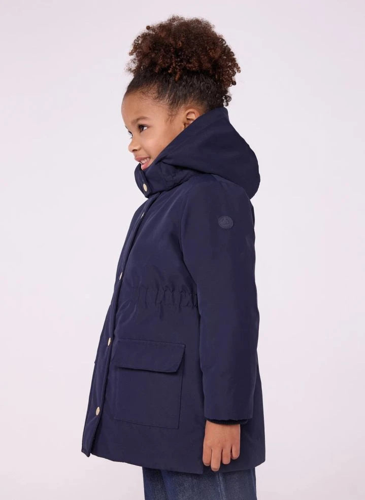 Petit Bateau - Sherpa astarlı parka | Lacivert