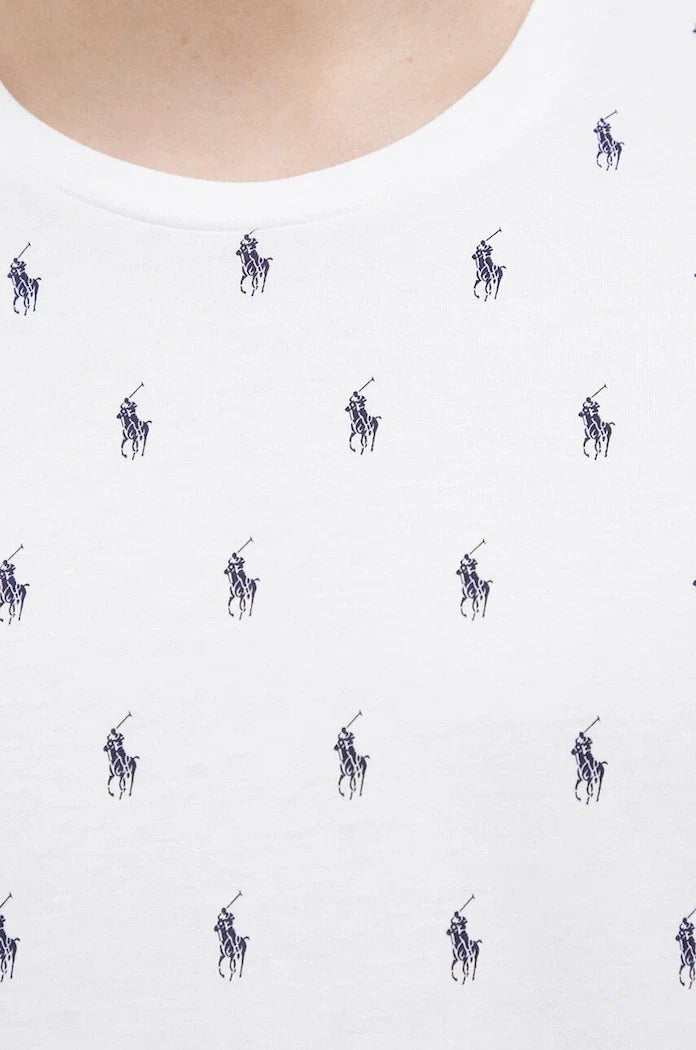 Kısa Kollu Pamuklu Pijama Üstü Polo Ralph Lauren