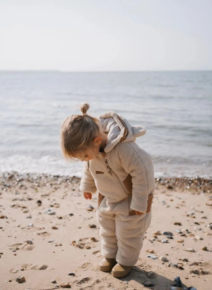 Töastie - Cloud Sherpa Waterproof Jacket Made from Recycled Fibers | Sand