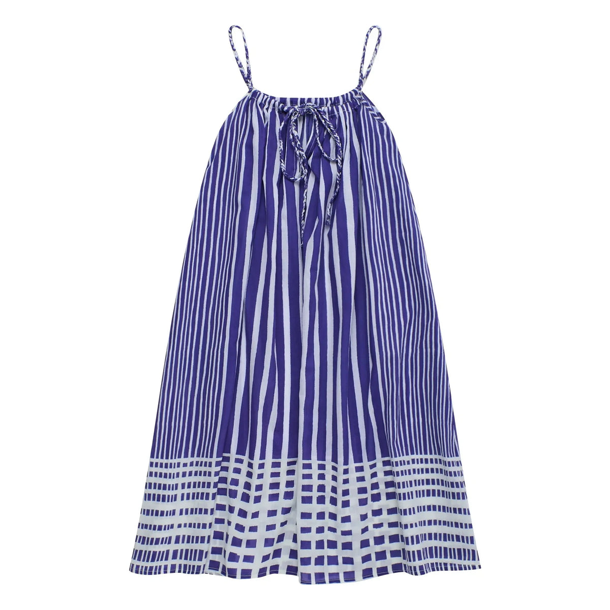 Maison Mangostan - Striped Dress | Blue