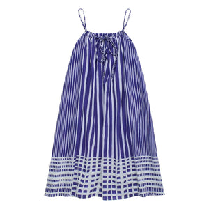 Maison Mangostan - Striped Dress | Blue