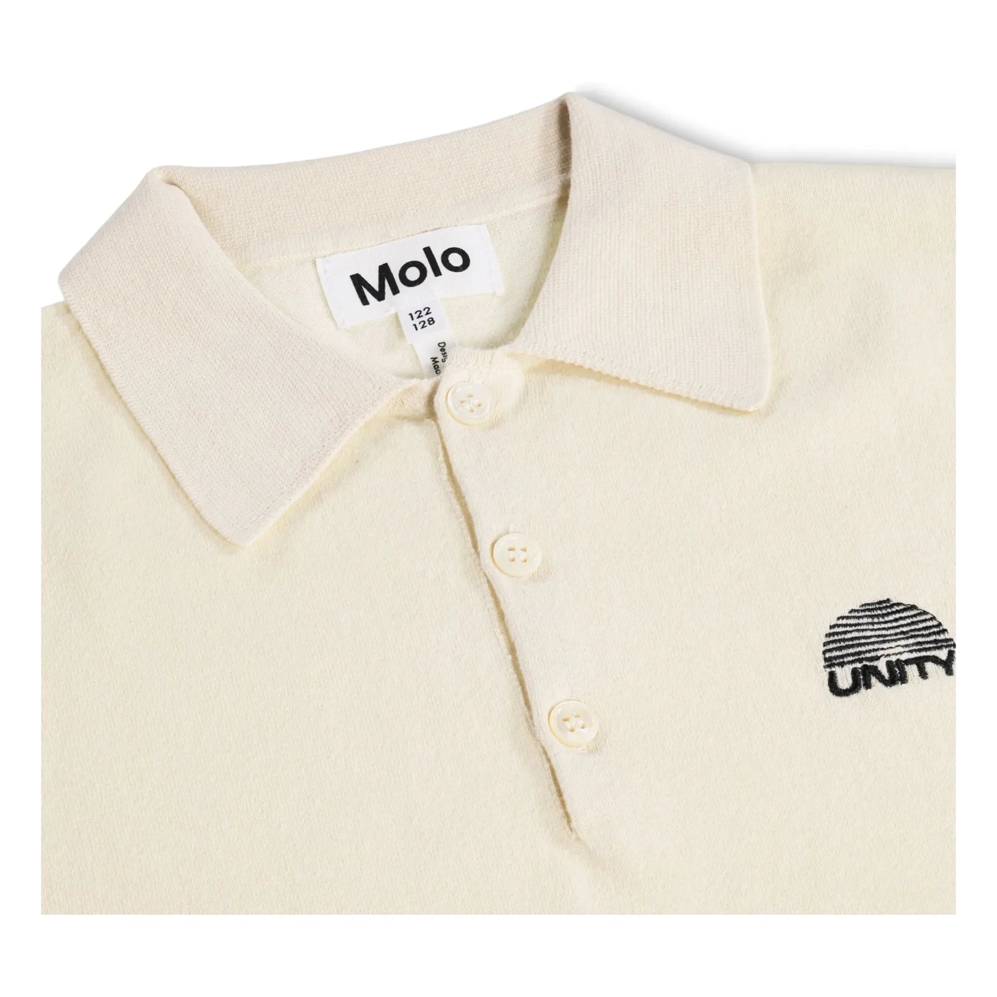 Molo - Brooks Organic Cotton Polo T-Shirt | Ecru