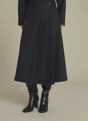 Soeur - Varna Wool Skirt | Midnight Blue