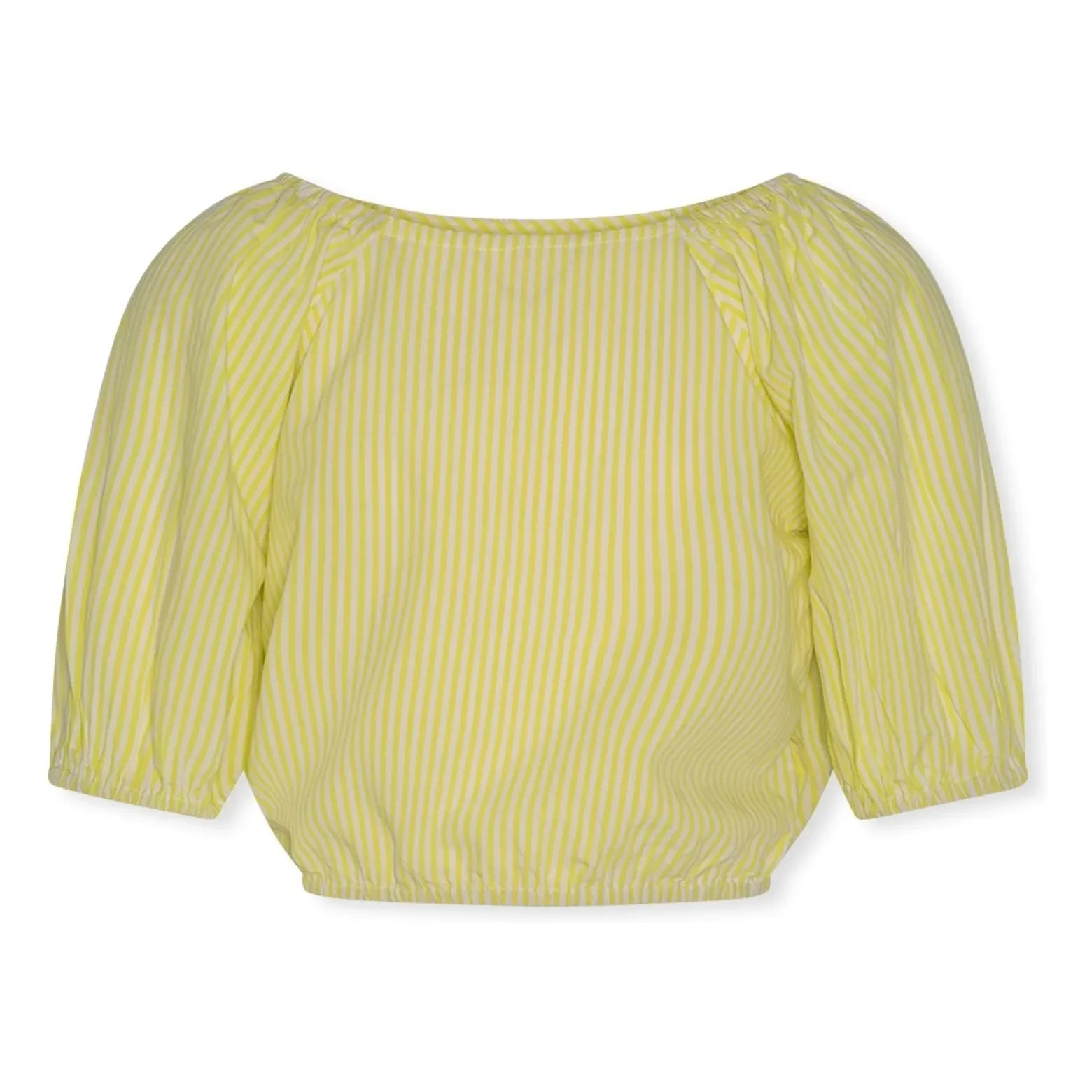 AO76 - Striped Neha Blouse | Yellow