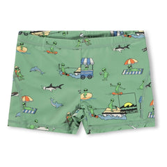 Molo - Norton Aliens Recycled Fiber Swim Shorts | Green
