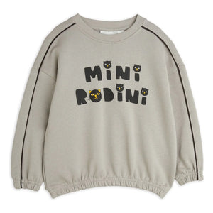 Mini Rodini - Organic Cotton Sweat Cat | Gray