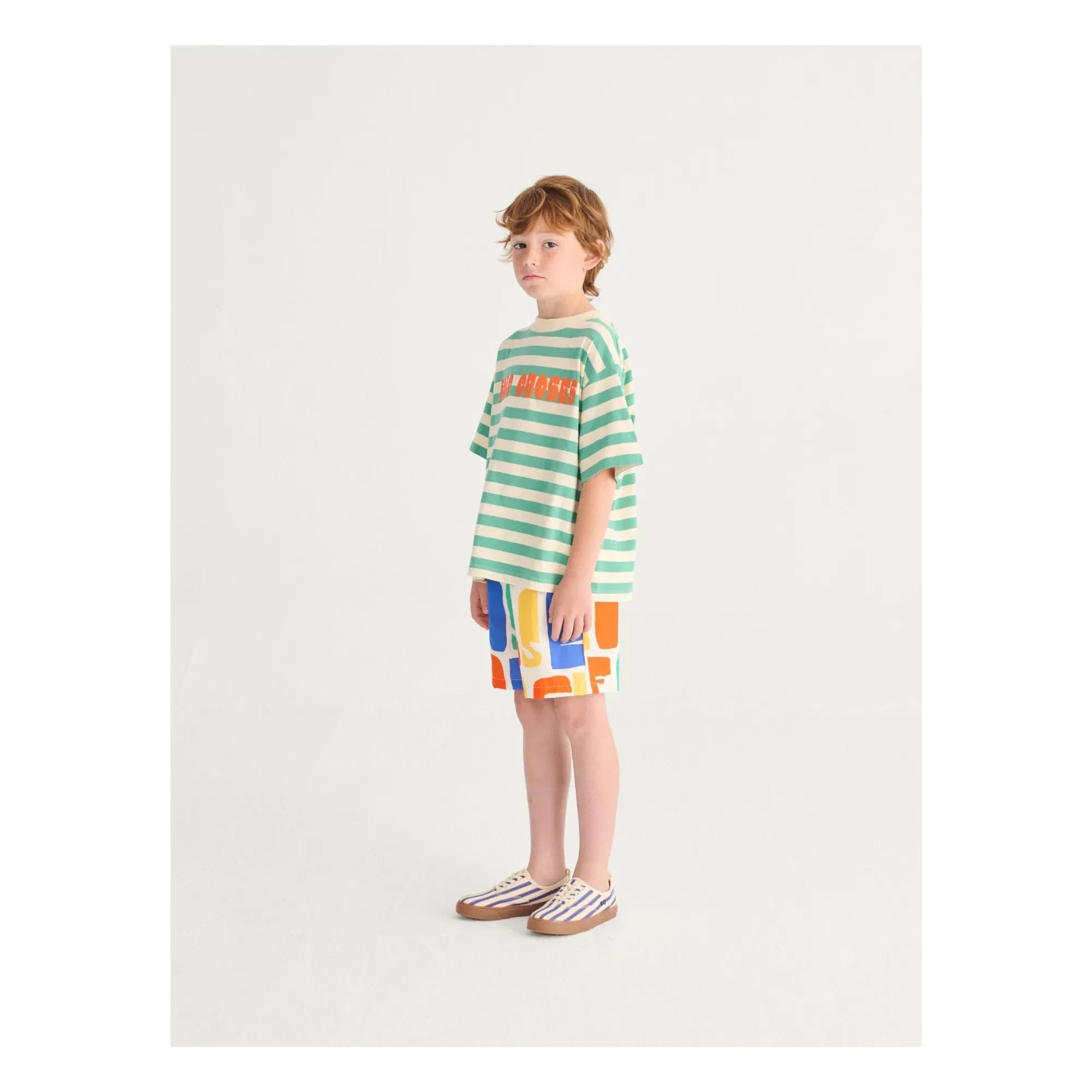 Bobo Choses - Striped Lace-Up Sneakers | Blue