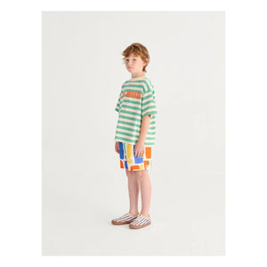 Bobo Choses - Striped Lace-Up Sneakers | Blue
