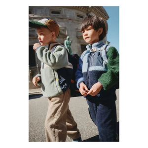 Liewood - Nolan Color-Blocked Sherpa-Style Jacket Made from Recycled Fibers | Blue