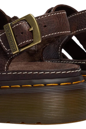 Dr. Martens platform kadın deri sandalet Wrenlie