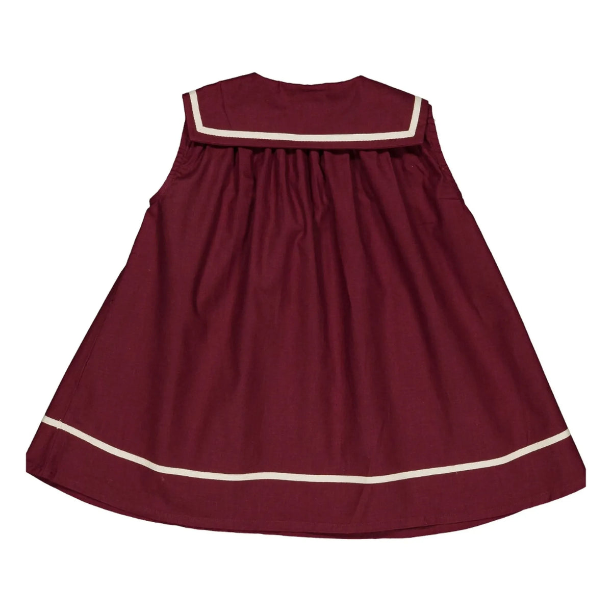 Loir - Gabriella Linen Bow Dress | Burgundy