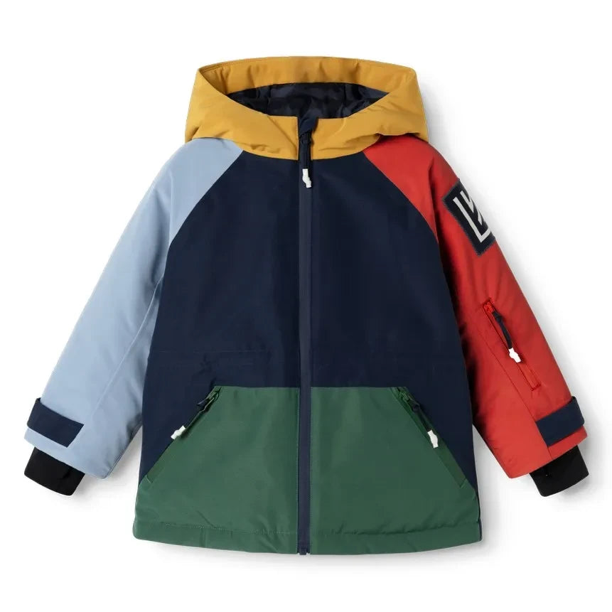 Liewood - Kalle Colorblock Ski Jacket Made from Recycled Fibers | Navy