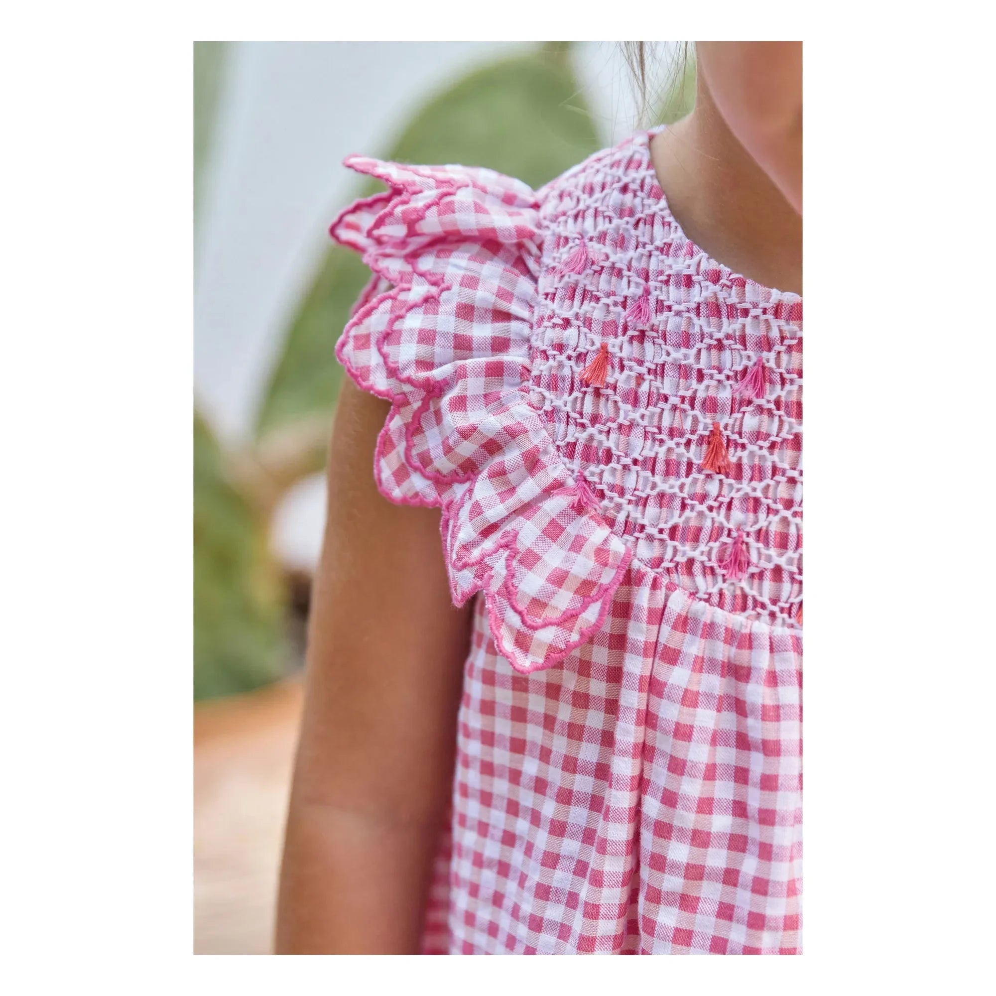 Tartine et Chocolat - Gingham Gingham Dress | Pink