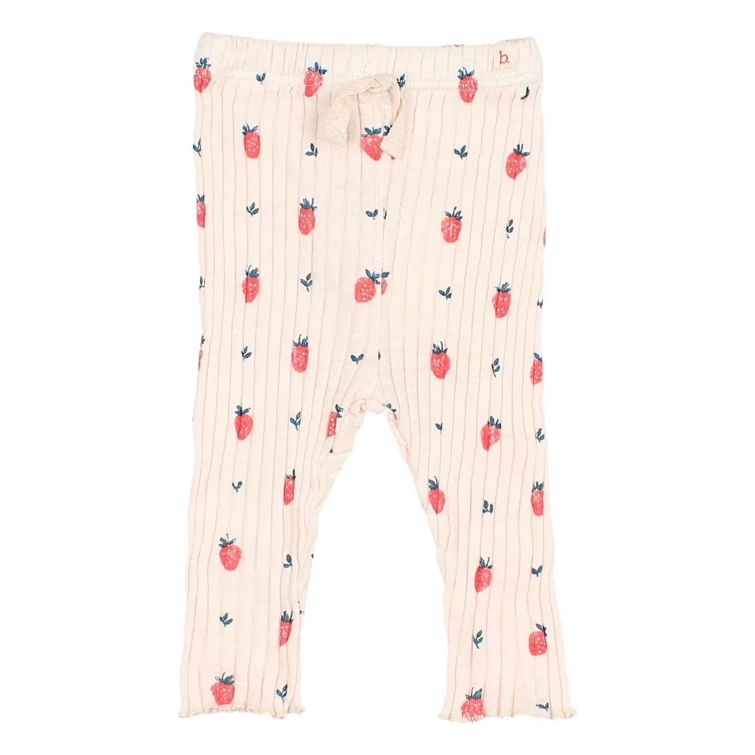Búho - Striped Leggings Strawberry Organic Cotton | Light Pink