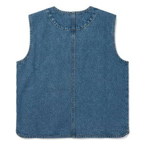 Hundred Pieces - Mara Cheval Sleeveless Denim Jacket | Blue