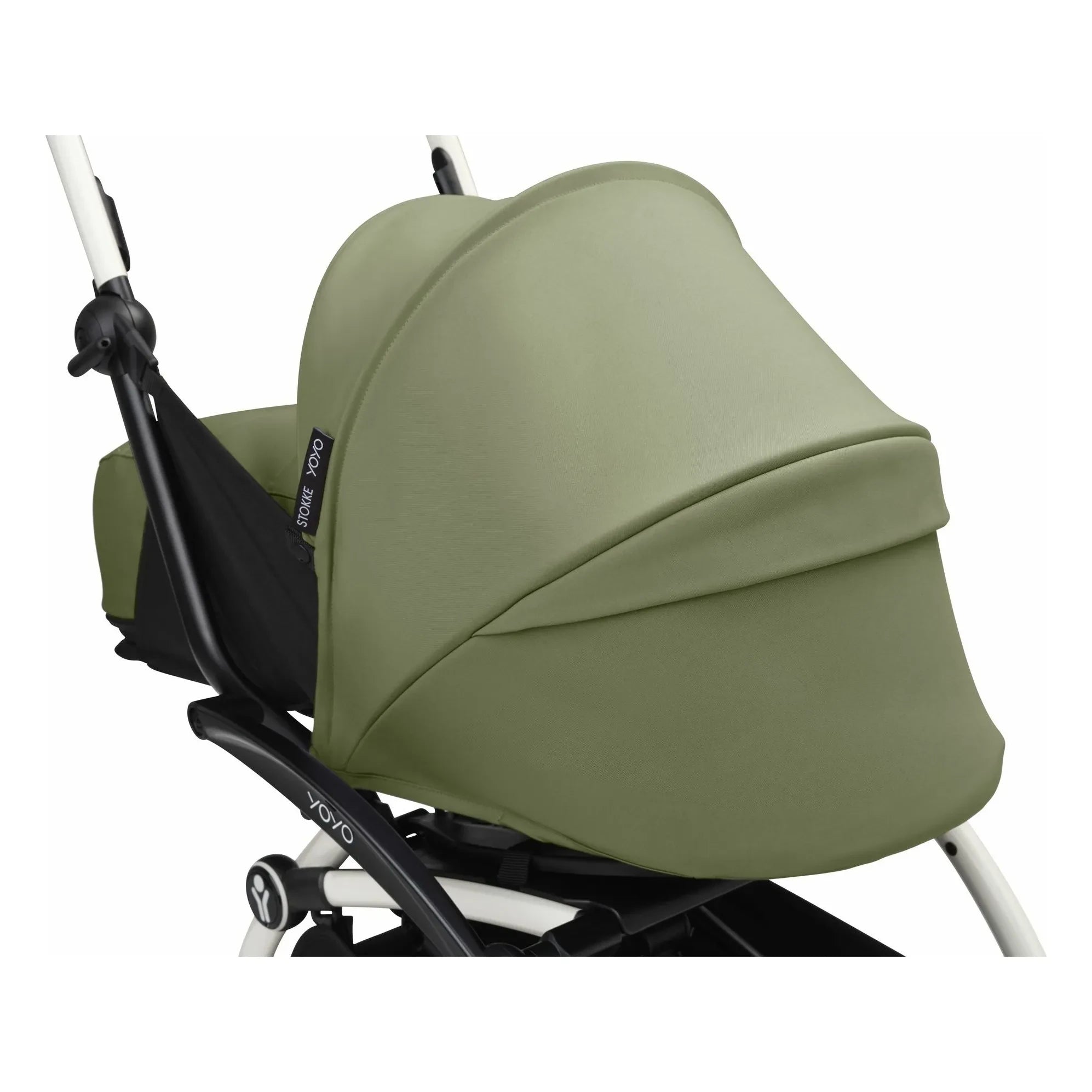 Stokke® - YOYO³ 0+ newborn stroller White chassis | Olive