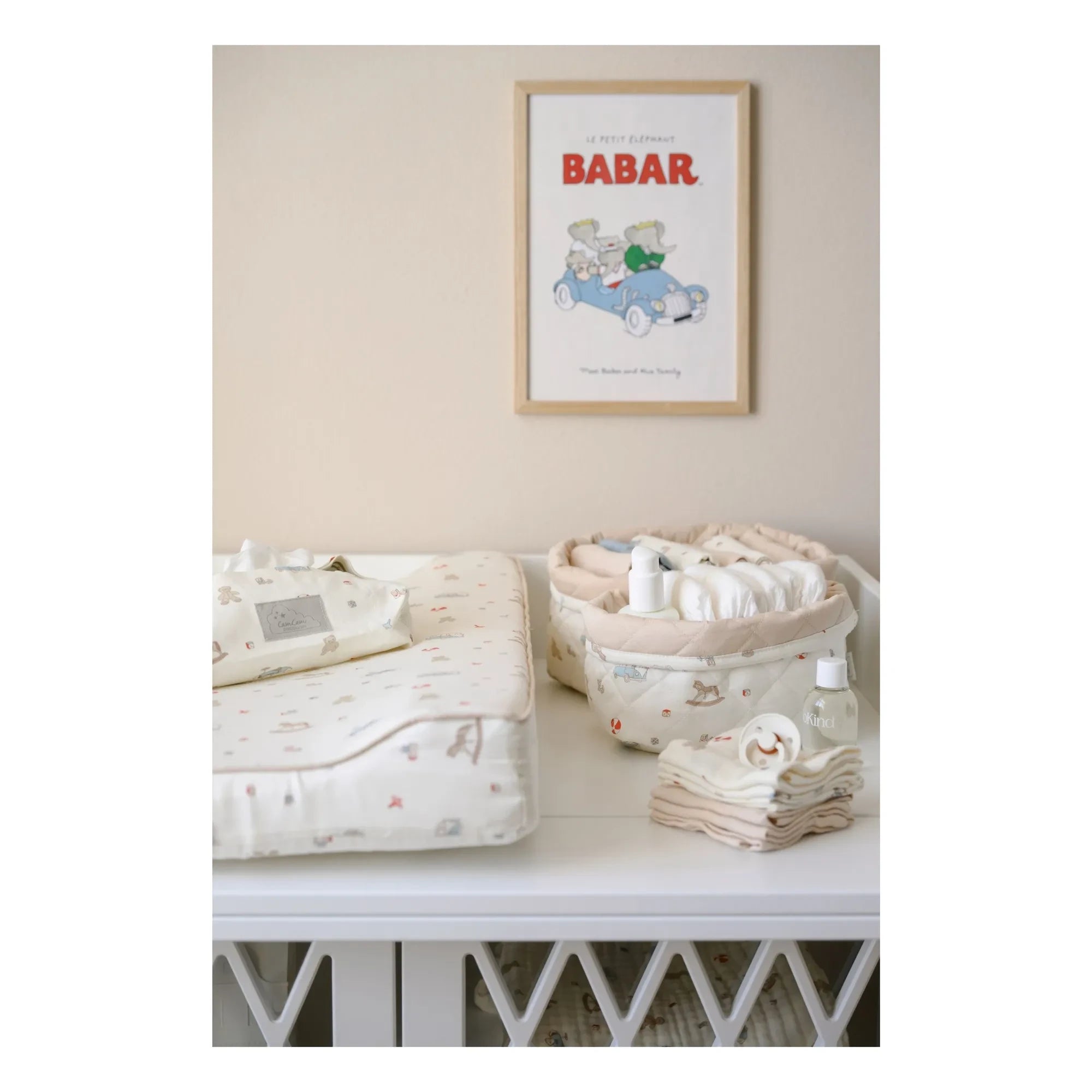 Cam Cam - Striped Bath Tiles - 4-piece Set | Blue