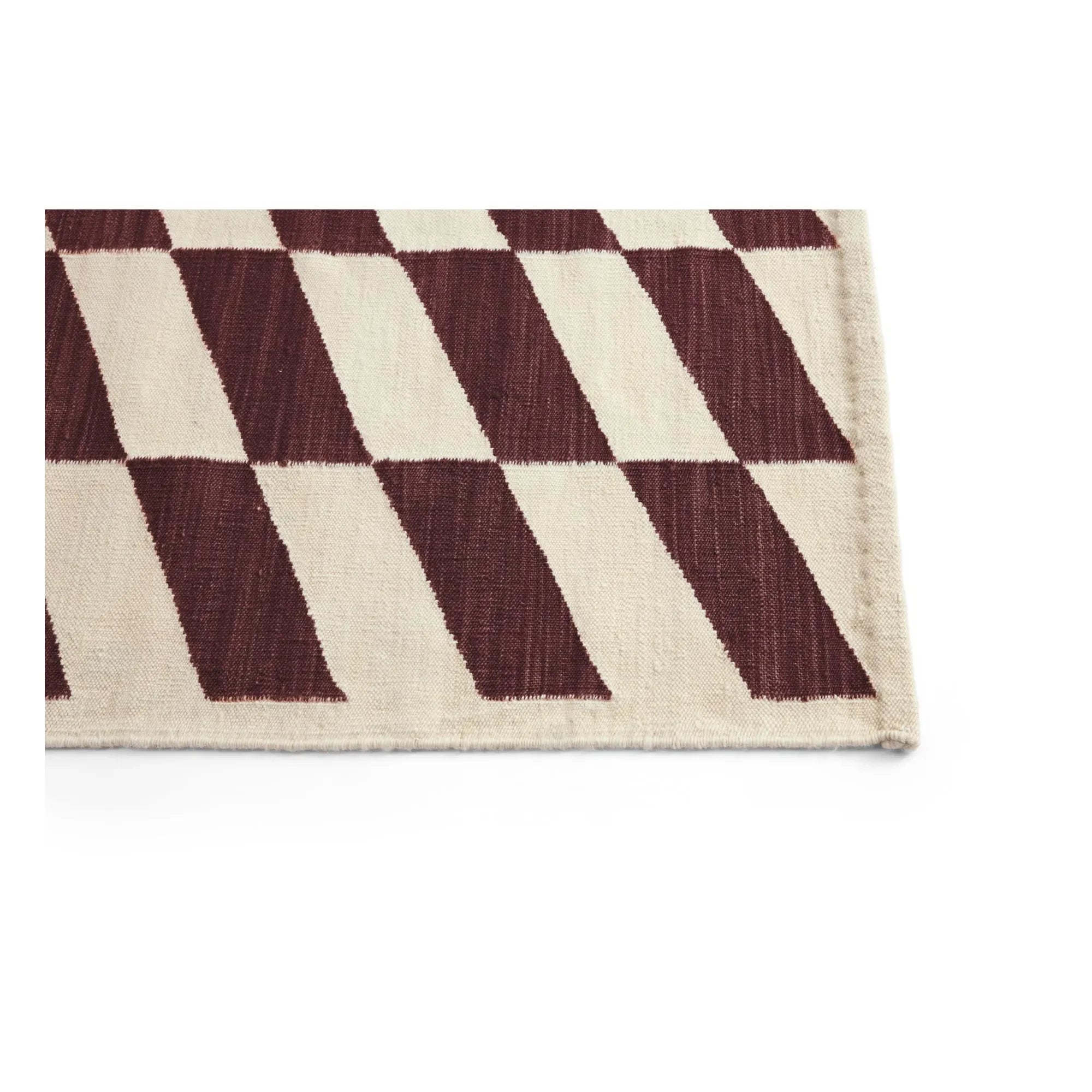 Hay - Shift Kelim Rug | Burgundy