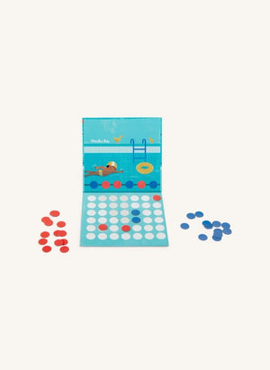 Moulin Roty - "4-Piece Row" Magnetic Game - Today is Wednesday