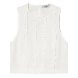 The Tiny Big Sister - Cotton Top | White