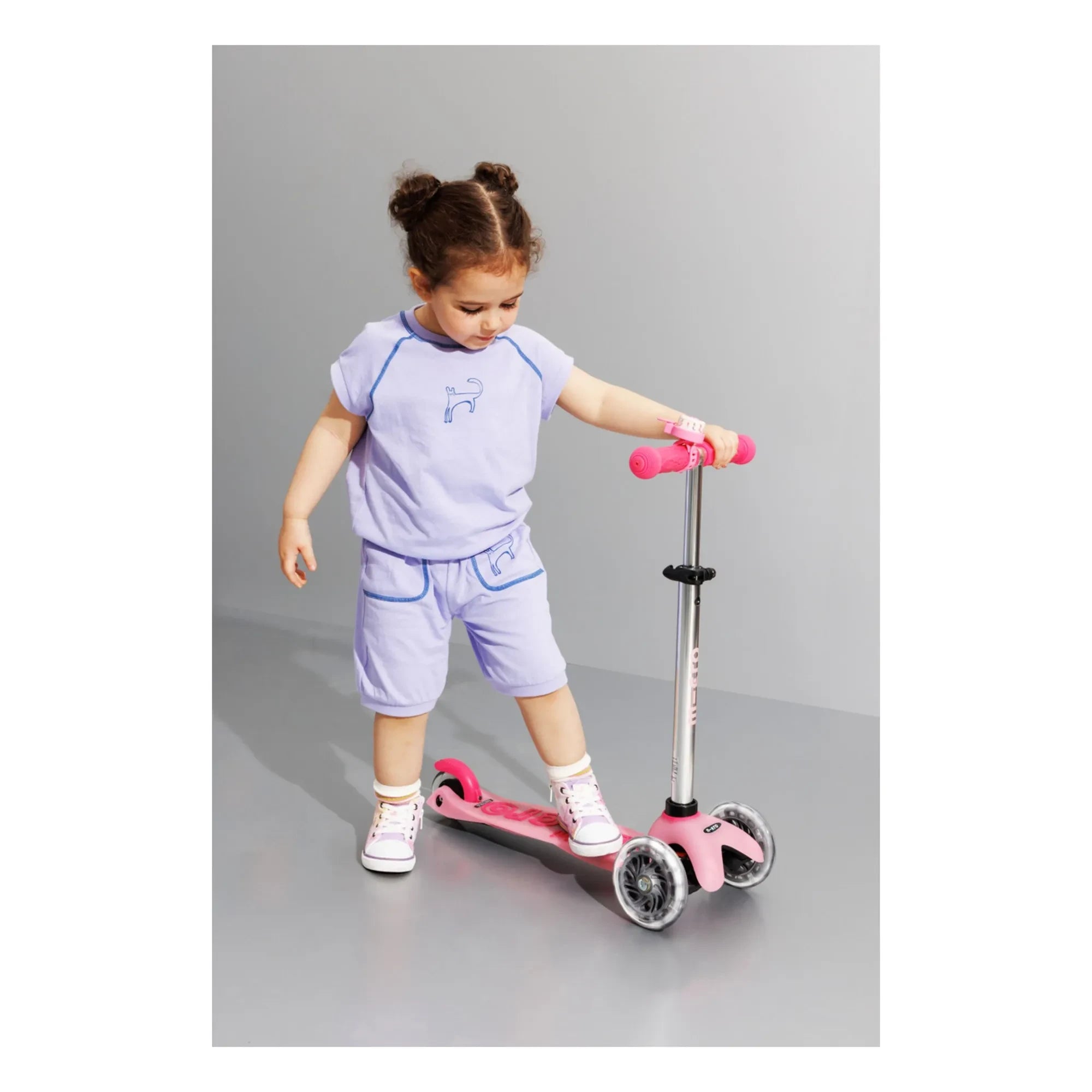 Micro - Mini LED Fluorescent Scooter | Pink