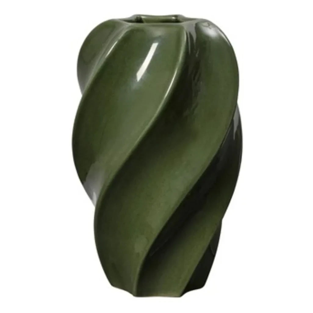 Broste Copenhagen - Odette stone ceramic vase | Green