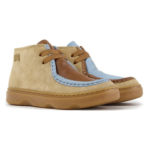 Camper - Kiddo Color-Blocked Lace-Up Boots | Light Brown