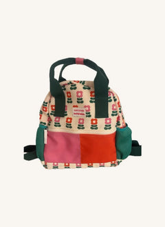 Mini Kyomo - Seventies Flowers Backpack - Mini Kyomo x Taxi Brousse | Beige