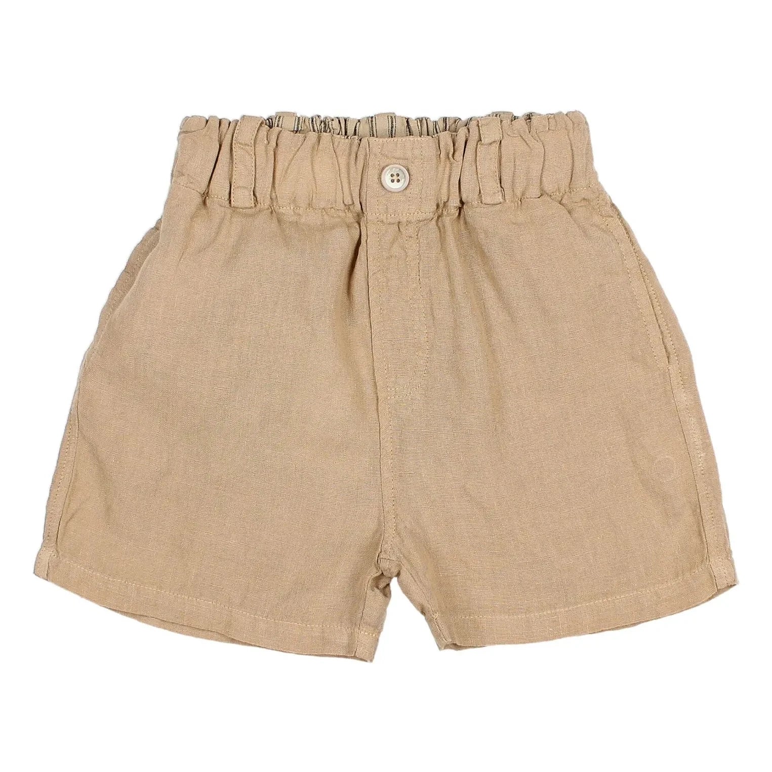 Búho - Linen Bermuda Shorts | Beige