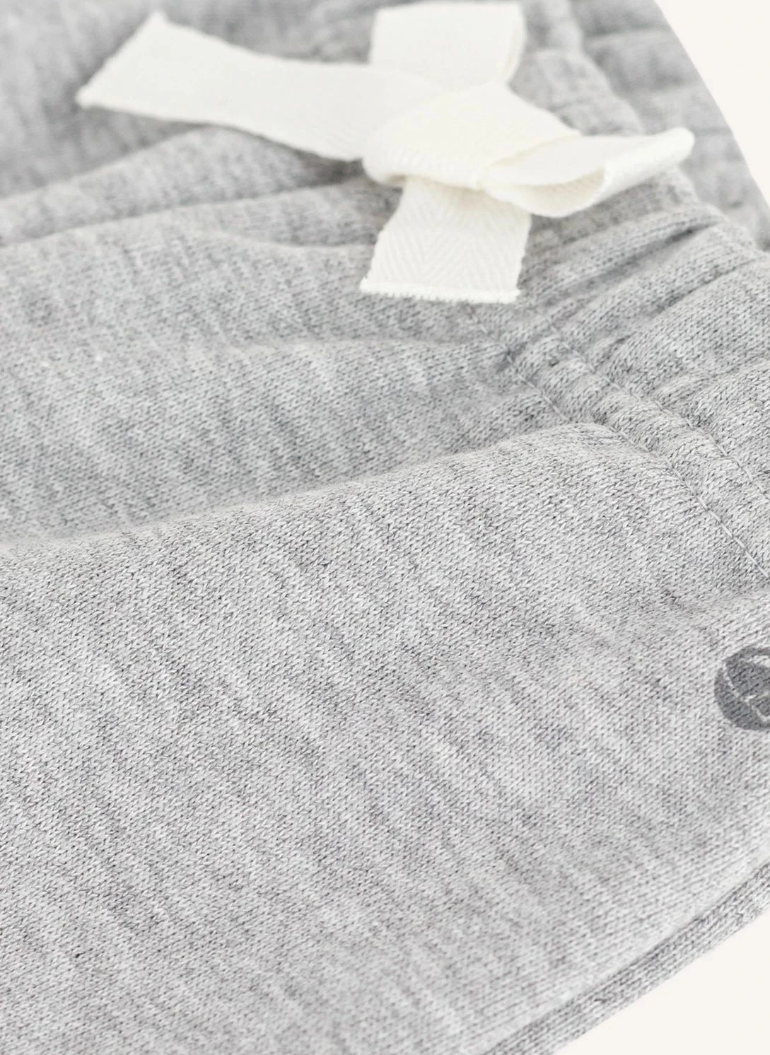 Petit Bateau - Düz Polar Pantolon | Koyu gri melanj
