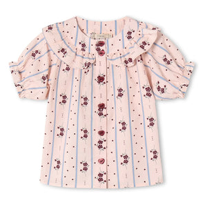Fliink - Volanlı Bluz Colombe | Pembe