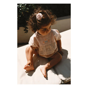 Lilinoa - Jules Liberty embroidered cotton gauze romper | Ecru