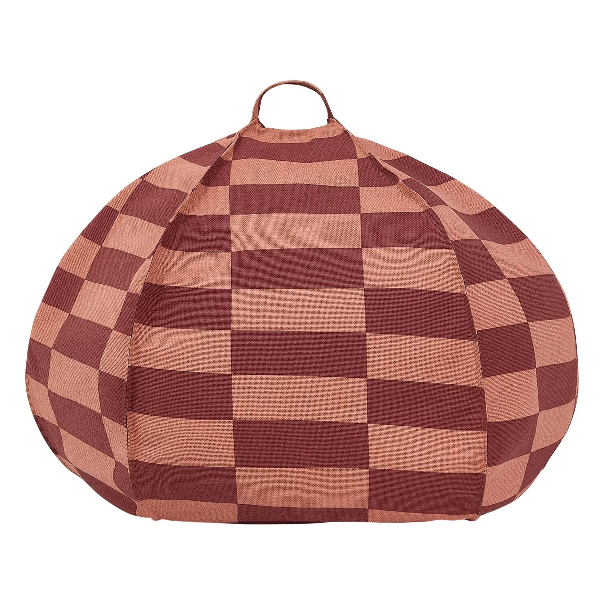 Nobodinoz - Vibes Tiles Round Pouf | Red