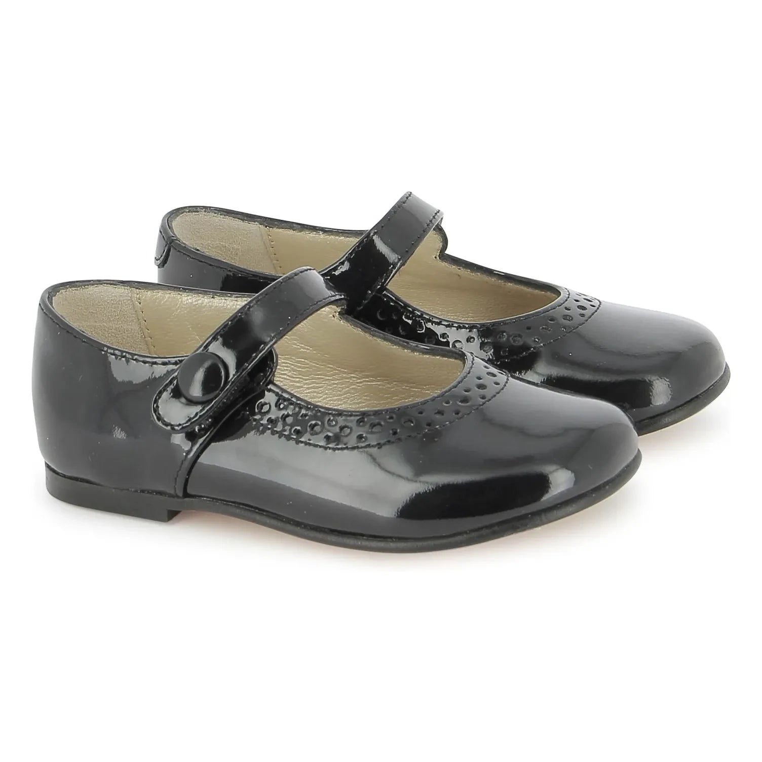 Tartine et Chocolat - Pürüzsüz Delikli Rugan Babetler | Lacivert