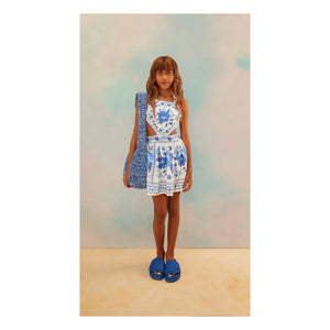 Fabula - Cut Fleurs Dress | Blue