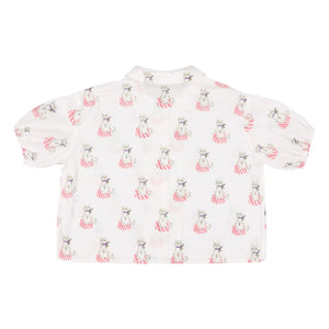 Morley - Xanon Cats Blouse | White