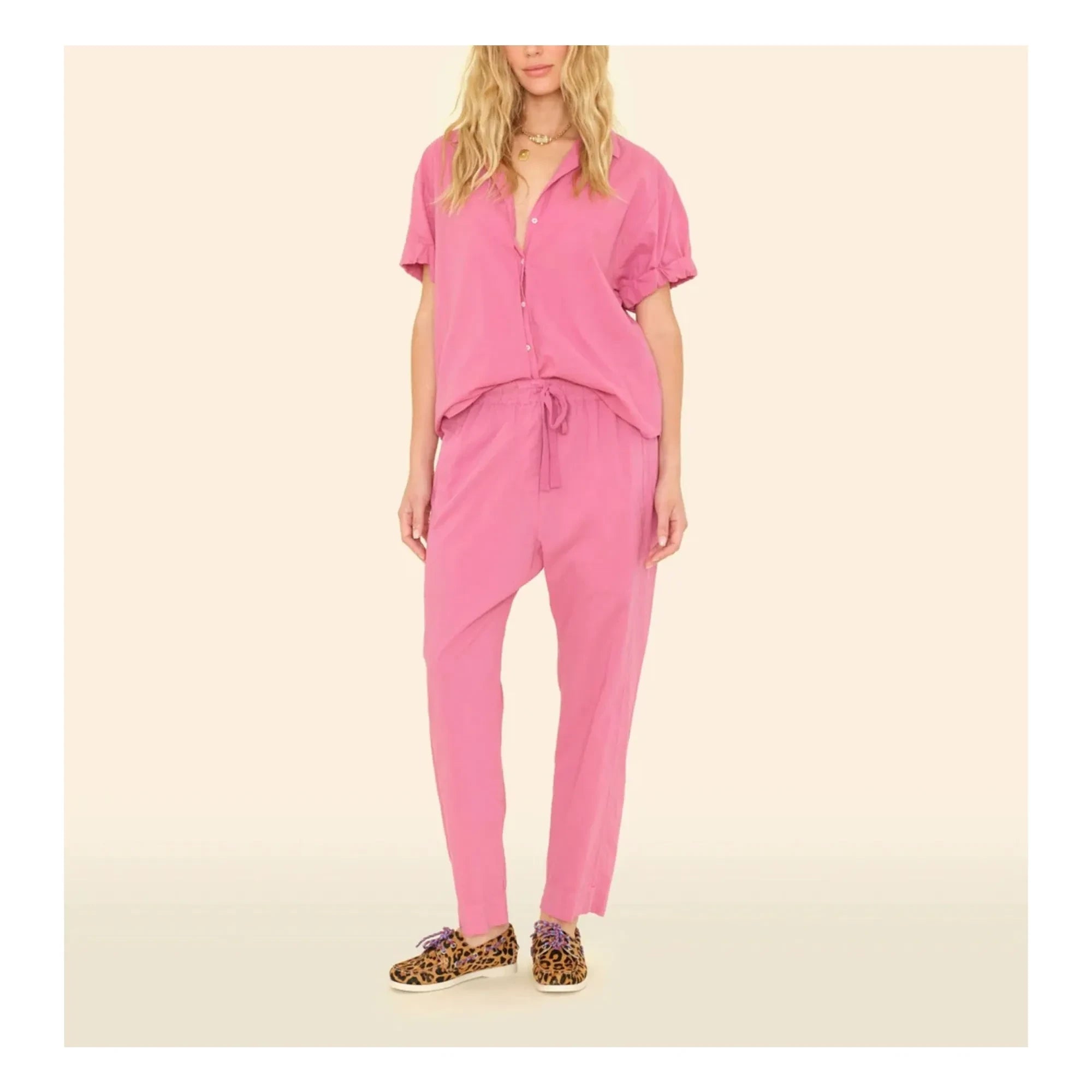 Xirena - Draper pantolon | Pembe