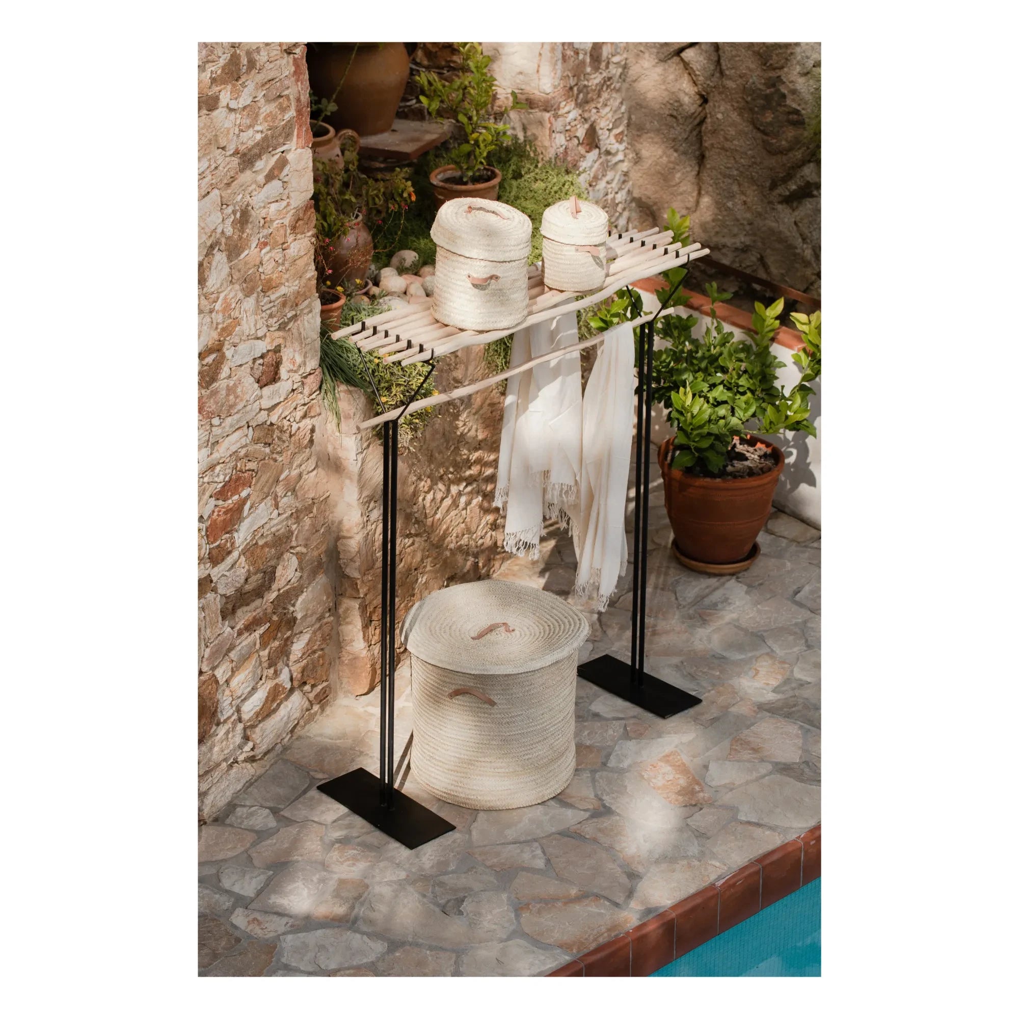 Cosydar - Clothes Rack with Rod Shelves | Black