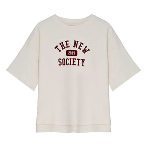 the new society - Ivy Coton T-Shirt | White
